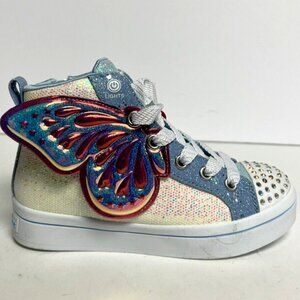 Skechers Little Kids' S lights Butterfly Wishes Sneakers, Girls' Size 11.5 M